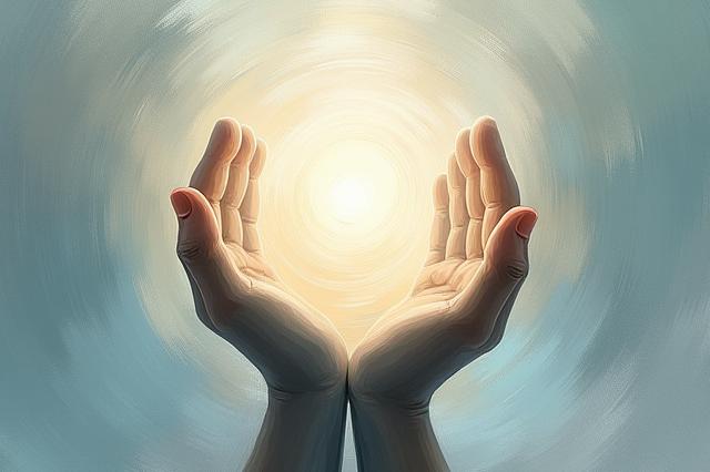 Abstrakte Darstellung von fließendem Ton und konzentriertem Geist, symbolisierend Achtsamkeit.